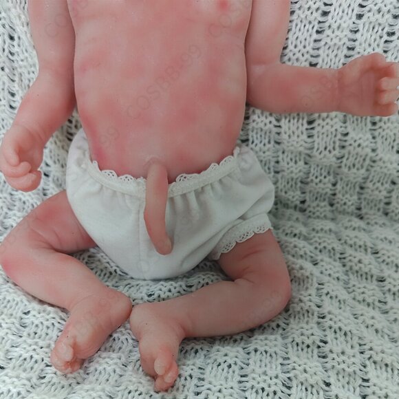 40cm Sleeping Preemie 3.63lbs Newborn Boy Platinum Silicone Reborn Baby Dolls US - Picture 8 of 12